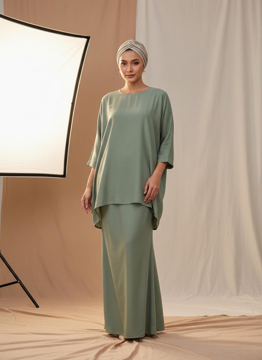 Emily Kurung in Green